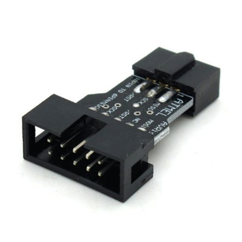 10 pin till 6-Pin Adapter Board AVRISP USBASP STK500