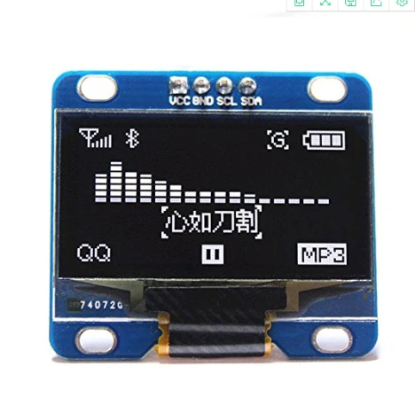 1,3 tums Blue SPI OLED LCD-modul 6pin