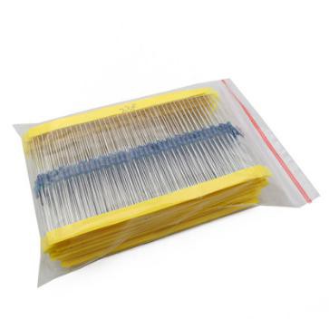 600 st 1 / 4W 1% 30 typer varje värde metallfilmresistans sortiment kit set pack elektronisk diy kit