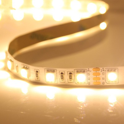 Warm White 5050 SMD LED Strip Flexibel 5M / Roll Vattentät 12V
